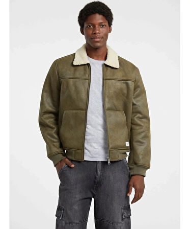 Guess Jeans Erkek Yeşil Bomber Ceket M5BL1DW1862-F8LJ