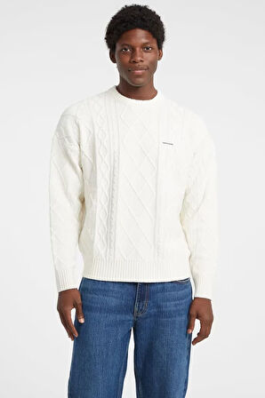 Erkek GJ Yün Karışımlı Triko - Beyaz | L