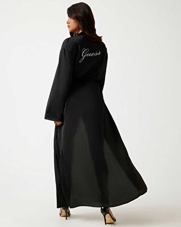 Guess Strass Kadın Uzun Kimono Sabahlık | M