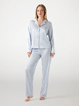 Guess Sylvie Kadın Mavi Pijama Seti O5BX05W4732-FBCW