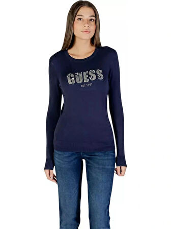 Guess Reyna Kadın Mavi Triko W5BR40Z2NQ2-G77G