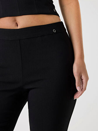 Guess Creta Kadın Siyah Slim Fit Pantolon W5BB18W2362-JBLK
