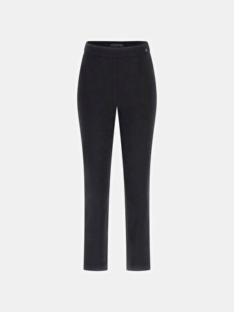Guess Creta Kadın Siyah Slim Fit Pantolon W5BB18W2362-JBLK