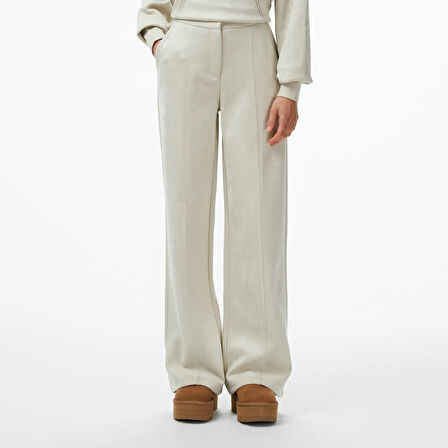 Guess Tailoring Kadın Krem Tailored Fit Scuba Eşofman Altı W5BB53KAUJ2-A115