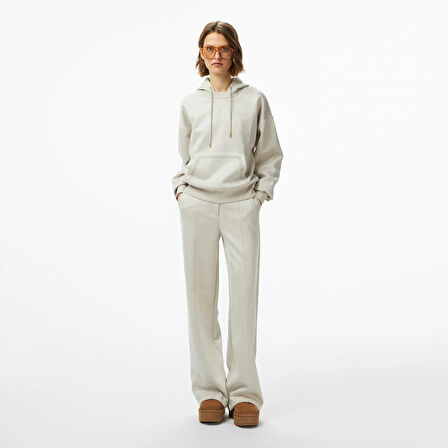 Guess Tailoring Kadın Krem Tailored Fit Scuba Eşofman Altı W5BB53KAUJ2-A115