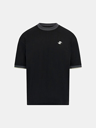 Guess Yuki Erkek Siyah Aktif Oversize Fit T-Shirt Z5BI06I3Z14-JBLK