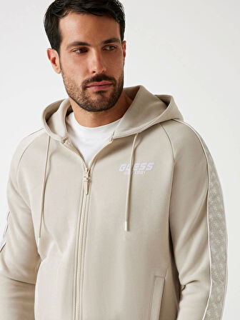 Guess Finlo Erkek Bej Aktif Sweatshirt Z5BQ12KB3P2-G9D0