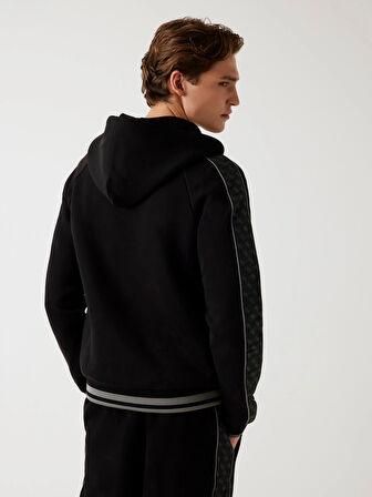 Guess Finlo Erkek Siyah Aktif Sweatshirt Z5BQ12KB3P2-JBLK