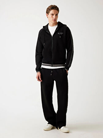 Guess Finlo Erkek Siyah Aktif Sweatshirt Z5BQ12KB3P2-JBLK