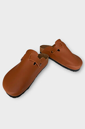 Unisex Toka Detaylı Mantar Anatomik Tabanlı Terlik  TABA