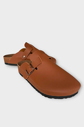 Unisex Toka Detaylı Mantar Anatomik Tabanlı Terlik  TABA