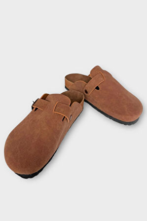 Unisex Toka Detaylı Mantar Anatomik Tabanlı Terlik  TARÇIN