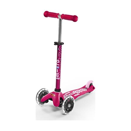 Micro Mini Deluxe Pink Pembe LED Işıklı Scooter-MCR.MMD075