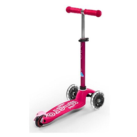 Micro Mini Deluxe Pink Pembe LED Işıklı Scooter-MCR.MMD075