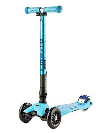 Micro Maxi Deluxe Katlanabilir Bright Blue Işıklı Scooter MMD092