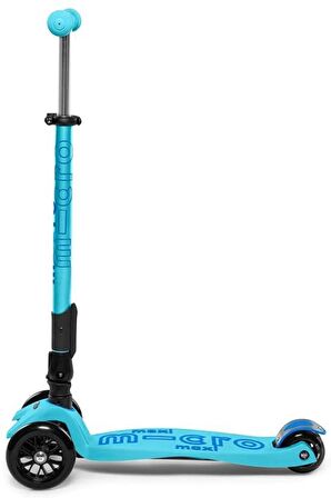 Micro Maxi Deluxe Katlanabilir Bright Blue Işıklı Scooter MMD092