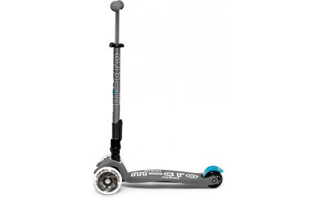 Micro Maxi Deluxe Katlanabilir Volcano Grey Gri Işıklı Scooter MMD094