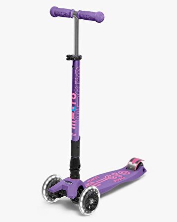 Micro Maxi Deluxe Katlanabilir Purple Işıklı Scooter MMD100