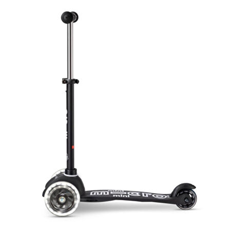 Mini Micro Scooter Deluxe Eco Led Black MCR.MMD165