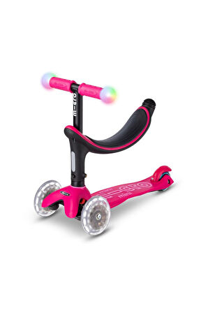 Micro Mini2Grow Deluxe Magic LED 3 Tekerlekli Scooter Pink