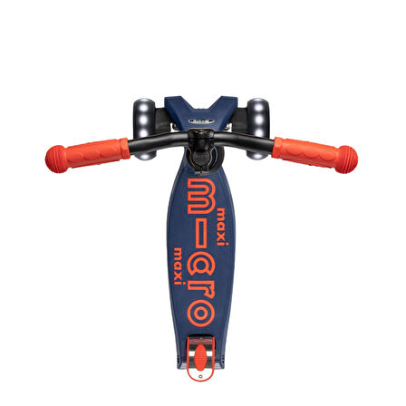 Micro Maxi Deluxe Pro LED 3 Tekerli Işıklı Çocuk Scooter Navy Red