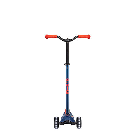 Micro Maxi Deluxe Pro LED 3 Tekerli Işıklı Çocuk Scooter Navy Red