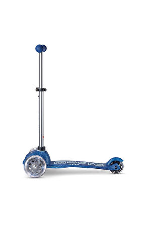 Micro Mini Micro 3 Tekerlekli Scooter Deluxe Galaxy Glitter LED Navy