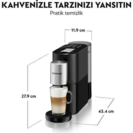 Nespresso Atelier S85 Kahve Makinesi, Siyah