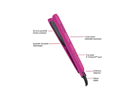 REVLON RVST2217E Easy Heat 25mm Seramik Turmalin Saç Düzleştirici