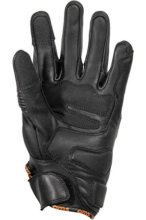 /CURVE GERÇEK DERİ MOTOSİKLET ELDİVENİ TURUNCU(MADE IN GERMANY)