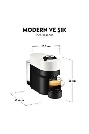 Nespresso GCV2-EU-WH-NE Vertuo Pop Kahve Makinesi,Beyaz