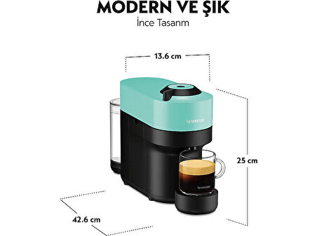 NESPRESSO Vertuo Pop Kapsüllü Kahve Makinesi Su Yeşili