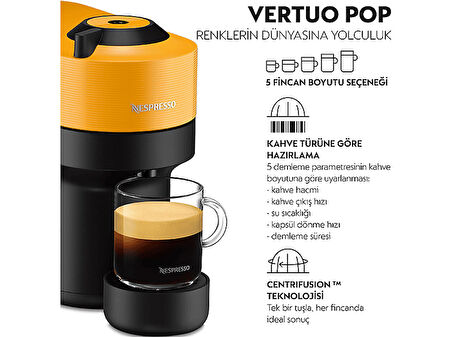 NESPRESSO Vertuo Pop Kapsüllü Kahve Makinesi Turuncu