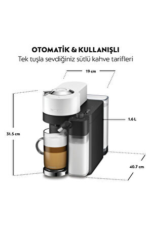 Nespresso Vertuo Latissima Kahve Makinesi,Beyaz