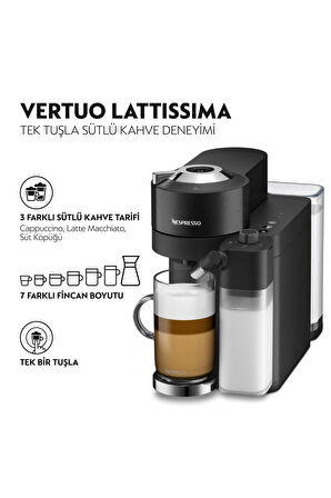 Nespresso Vertuo Latissima Kahve Makinesi,Siyah