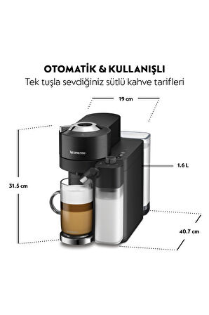 Nespresso Vertuo Latissima Kahve Makinesi,Siyah