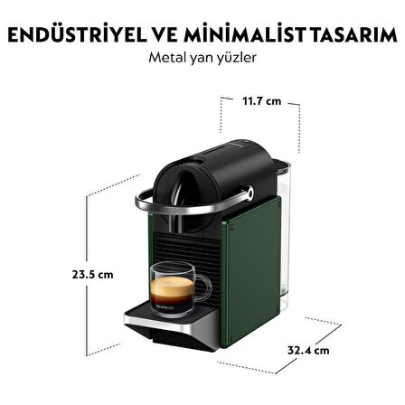 Nespresso C62 Pixie Kahve Makinesi,Yeşil