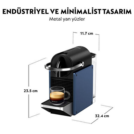 Nespresso D62 Pixie Kahve Makinesi,Mavi