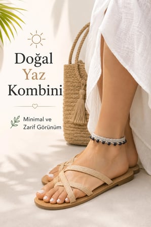 El Örgüsü Halhal Kadın Ayak Bilekliği Boncuklu İnci renkli gelinlik Detaylı Bohem Yazlık Ayarlanabilir Halhal