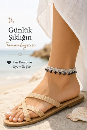 El Örgüsü Halhal Kadın Ayak Bilekliği Boncuklu İnci renkli gelinlik Detaylı Bohem Yazlık Ayarlanabilir Halhal