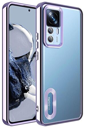 Xiaomi Mi 12T Kılıf Köşeleri Renkli Şeffaf Kamera Korumalı Silikon Luxury Kapak