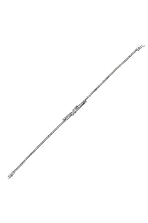 Nida Zirkon Taşlı Su Yolu Kadın Gümüş Bileklik