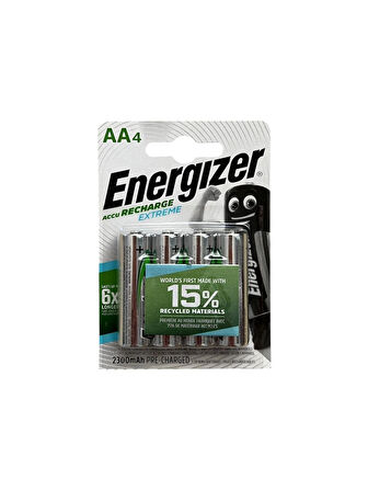 Energizer Recharge Kalem 4'lü AA Şarjlı Pil 