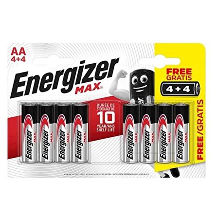 Energizer 4 Adet Hediyeli 4 Adet Alkalin Kalem AAA Pil