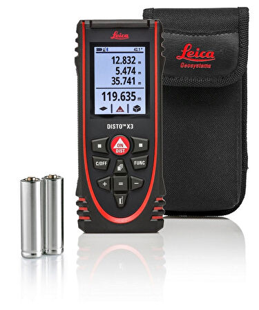 LEICA DISTO X3 P2P ve Bluetooth'lu Lazer Metre (150 Metre)