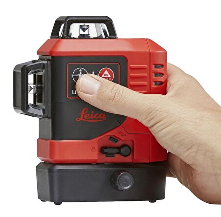 ﻿LEICA LINO L6R 3 Eksen 360 Derece Çapraz Çizgili Şarjlı Kırmızı Lazer Terazi