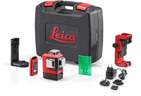 ﻿LEICA LINO L6G 3 Eksen 360 Derece Çapraz Çizgili Şarjlı Yeşil Lazer Terazi