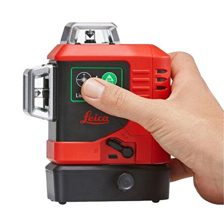 ﻿LEICA LINO L6G 3 Eksen 360 Derece Çapraz Çizgili Şarjlı Yeşil Lazer Terazi