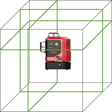 ﻿LEICA LINO L6G 3 Eksen 360 Derece Çapraz Çizgili Şarjlı Yeşil Lazer Terazi