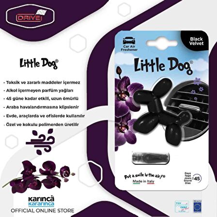 Little Dog Araba Kokusu Black Velvet (Siyah Kadife)